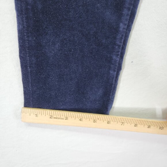 Rag & Bone Velvet Skinny Jeans Women’s 23 Blue Zip Up Pants Slim Straight - Picture 8 of 11